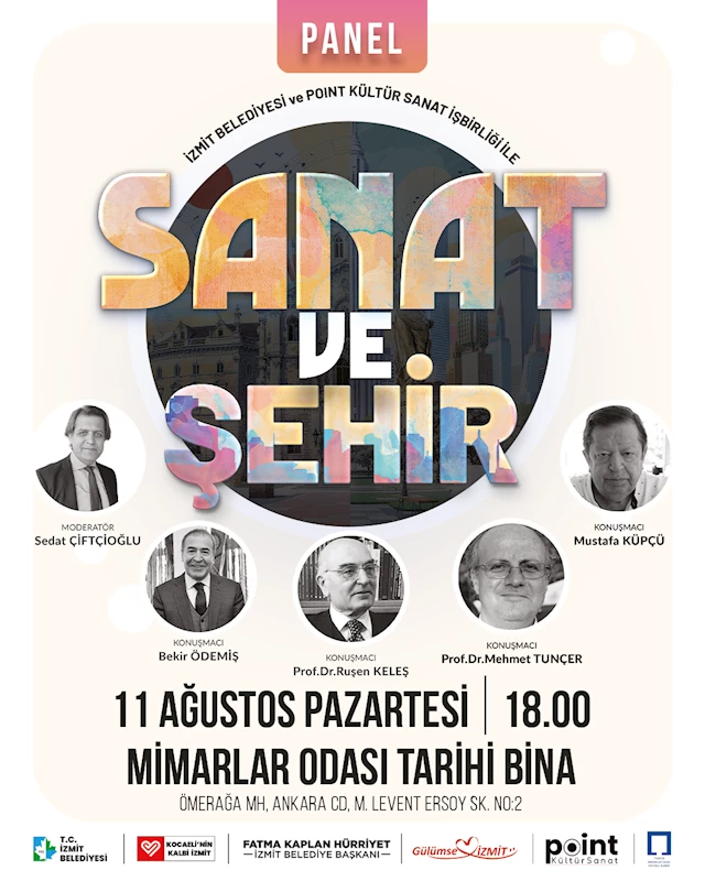 SANAT VE ŞEHİR PANELİ: SANATIN DÖNÜŞTÜRÜCÜ GÜCÜ İZMİT’TE TARTIŞILACAK
