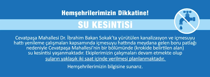 Su Kesintisi Duyurusu