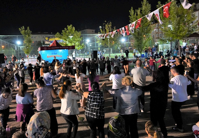 Keçiörenliler yaz konserleriyle stres atıyor