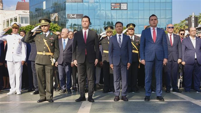 30 AĞUSTOS ZAFER BAYRAMI’NIN 103. YIL DÖNÜMÜ ALANYA’DA TÖRENLE KUTLANDI