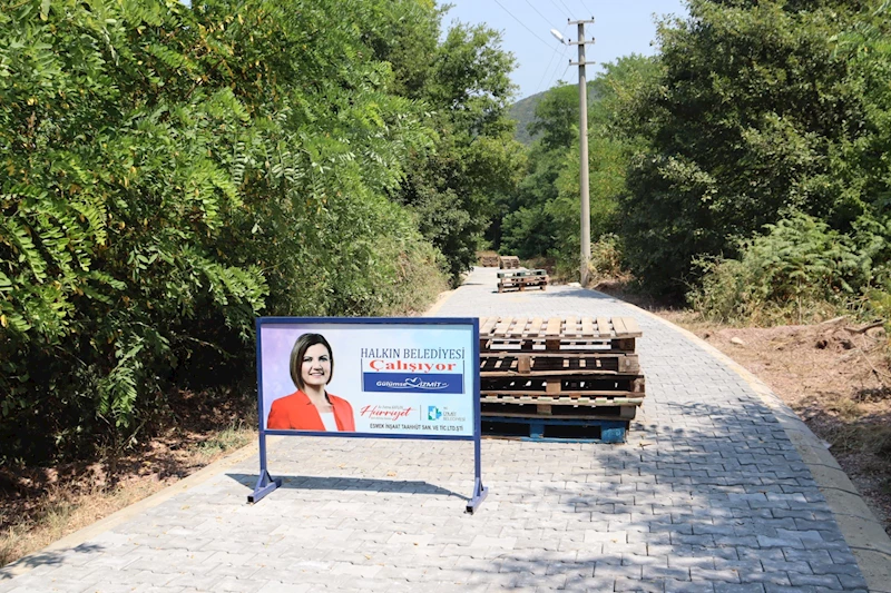 İZMİT BELEDİYESİNDEN ORTABURUN MAHALLESİNE YENİ PARKE YOL
