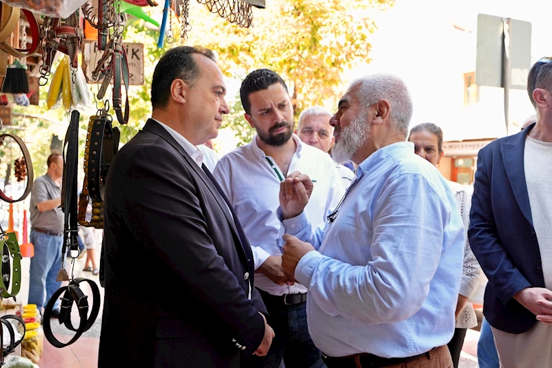 Başkan Dutlulu Pazar ve Çarşı Esnafıyla Buluştu