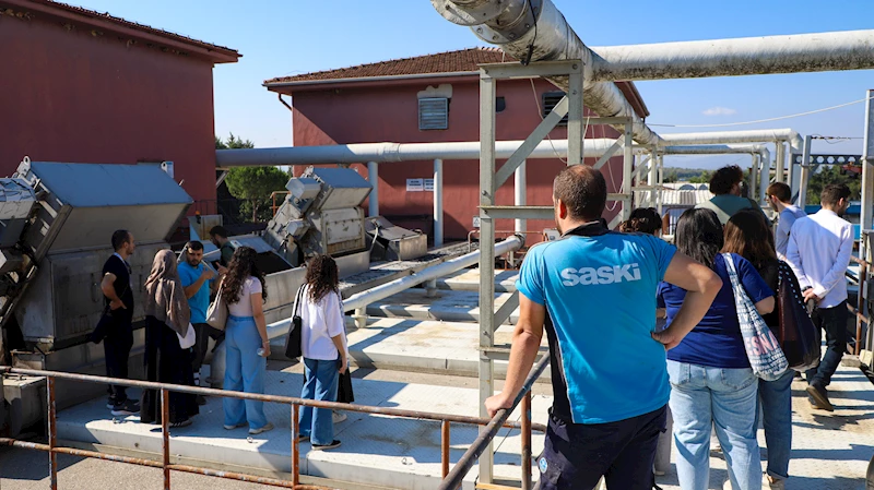 Geleceğin hekimleri SASKİ tesislerinde su ve atık su süreçlerini gözlemledi