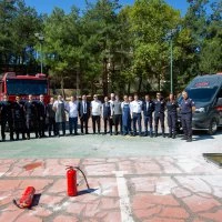 Burfaş tesislerinde yangın tatbikatı