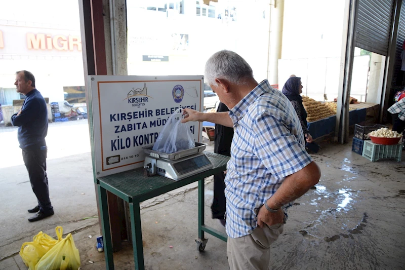 ZABITA EKİPLERİ ÖLÇÜ-TARTI KONTROLLERİNE DEVAM EDİYOR