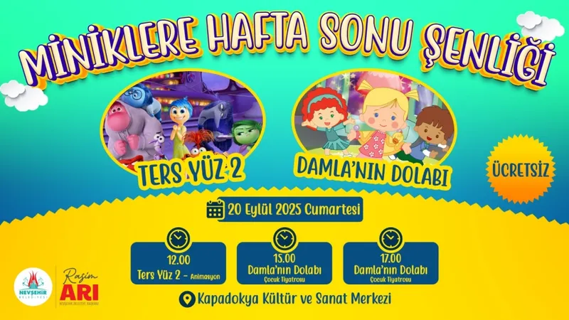 Nevşehir Belediyesi’nden Miniklere Hafta Sonu Şenliği