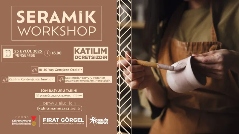 Büyükşehir’den Gençlere “Seramik Workshop” Etkinliği