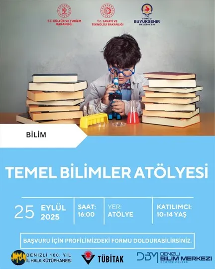 Denizli Bilim Merkezi ve 100. Yıl İl Halk Kütüphanesi’nden ortak etkinlik