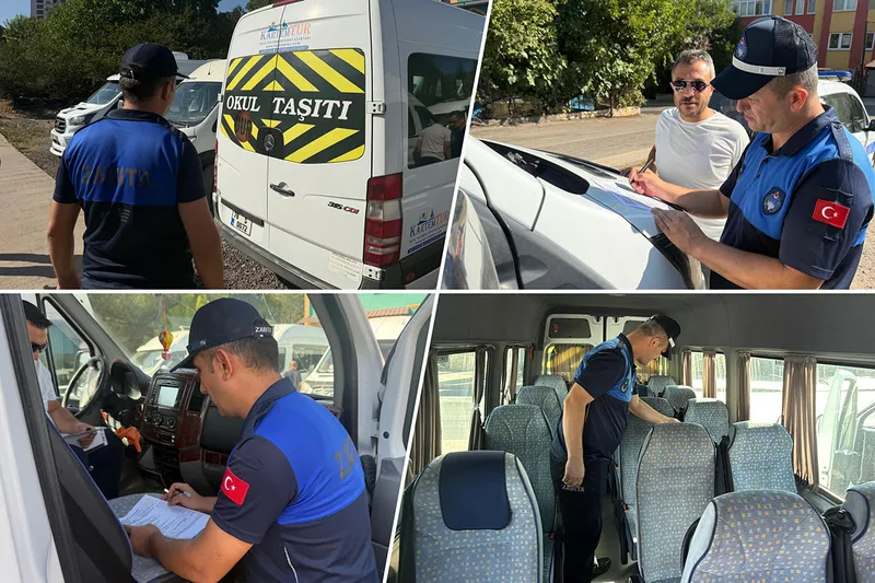 Karabük Belediyesinden Okul Servislerine Sıkı Denetim