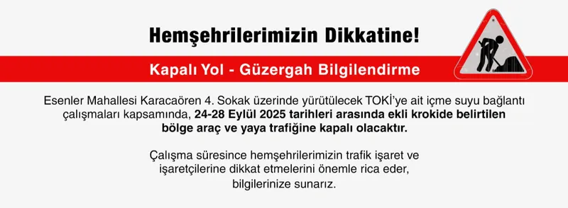 Kapalı Yol Bilgilendirme