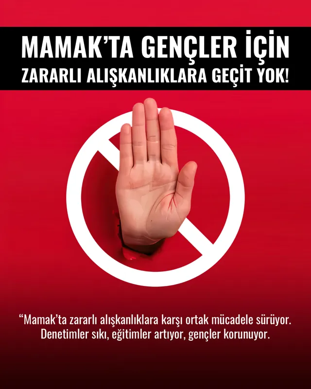Mamak’ta Zararlı Alışkanlıklara Karşı Ortak Mücadele