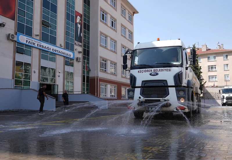 Keçiören Belediyesi’nden okullarda temizlik seferberliği