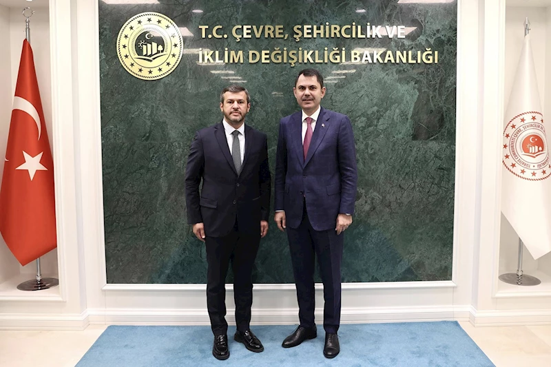 Başkan Çetinkaya’dan, Çevre, Şehircilik ve İklim Değişikliği Bakanımız Sayın Murat Kurum’a Ziyaret
