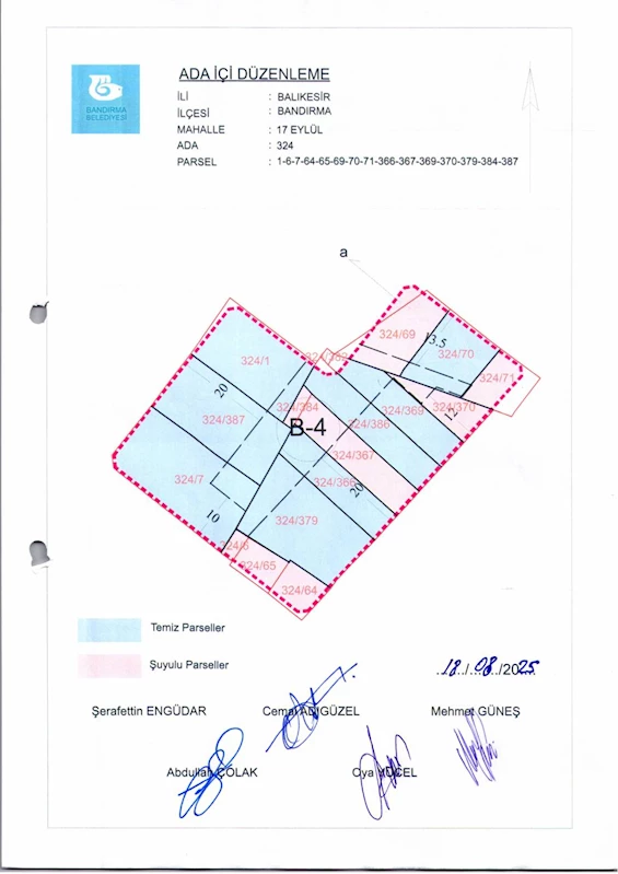 17 Eylül Mahallesi 324 Ada İçi Düzenlemesi
